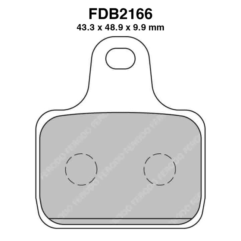 PASTIGLIE FERODO FDB2166XRAC -4PZ X CONF. FERODO FDB2166XRAC - foto originale