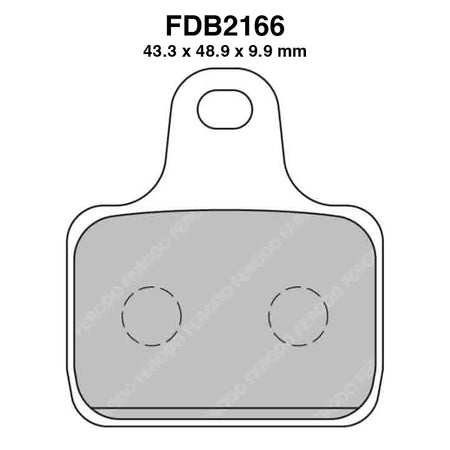 PASTIGLIE FERODO FDB2166XRAC -4PZ X CONF. FERODO FDB2166XRAC - foto originale