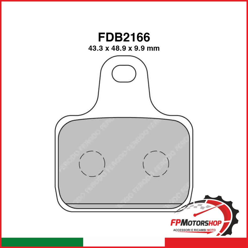 PASTIGLIE FERODO FDB2166XRAC -4PZ X CONF. FERODO FDB2166XRAC - foto brandizzata