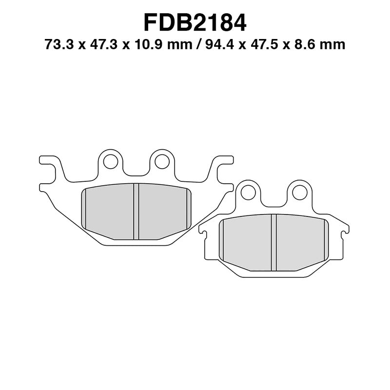 PASTIGLIE FERODO FDB2184SG KYMCO MXU 300/400/500/550 2005-2013 FERODO FDB2184SG - foto originale