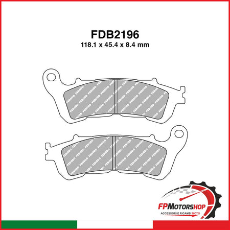 PASTIGLIE FERODO FDB2196SM HONDA SH 125I/150I/300I 2007-2014 VT C SHADOW 750 2010-2012 UH BURGMAN 125/150/200 2007-2013 FERODO FDB2196SM - foto brandizzata