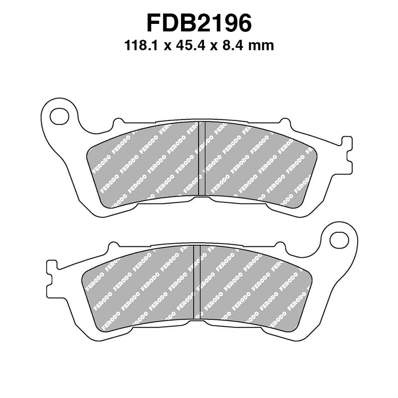 PASTIGLIE FERODO FDB2196SM HONDA SH 125I/150I/300I 2007-2014 VT C SHADOW 750 2010-2012 UH BURGMAN 125/150/200 2007-2013 FERODO FDB2196SM - foto originale