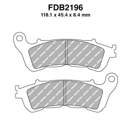 PASTIGLIE FERODO FDB2196SM HONDA SH 125I/150I/300I 2007-2014 VT C SHADOW 750 2010-2012 UH BURGMAN 125/150/200 2007-2013 FERODO FDB2196SM - foto originale