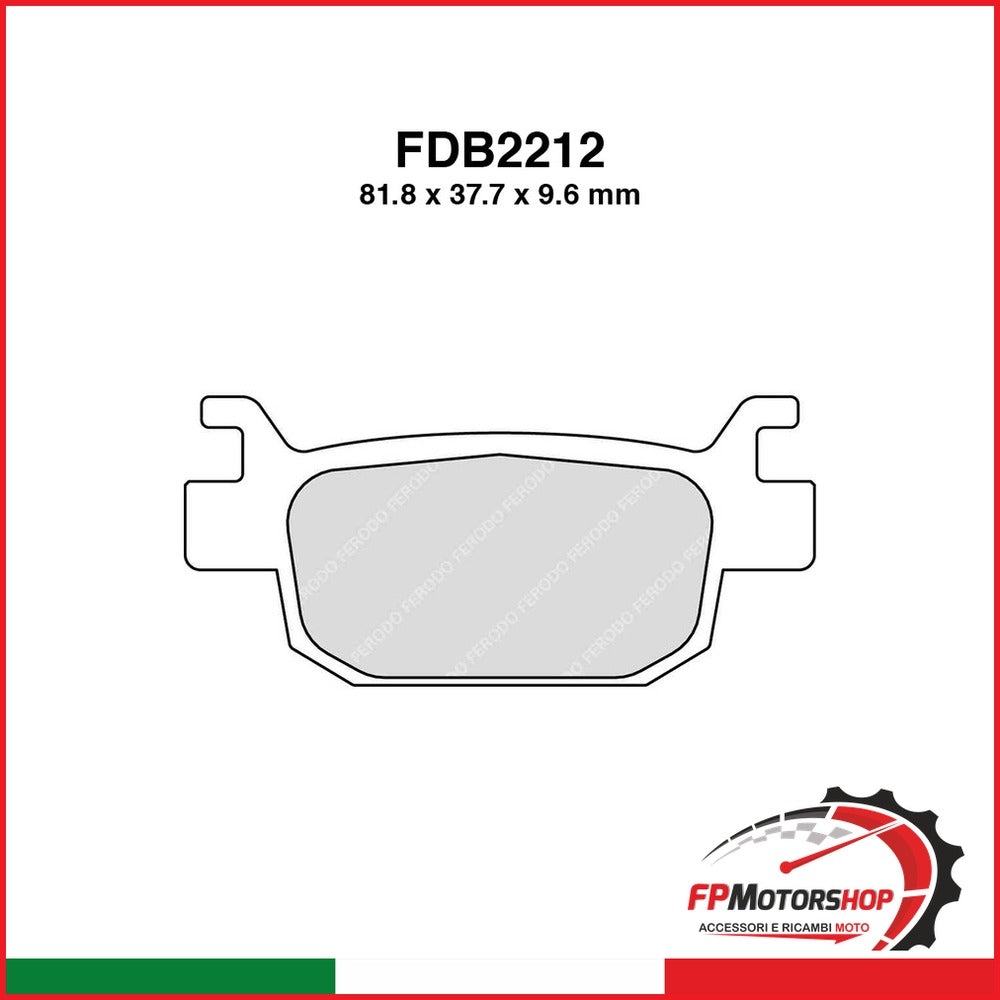 PASTIGLIE FERODO FDB2212SM BENELLI BN 302 2015-2018 SH 125I/150I 2009-2013 SH 300 2007-2015 FERODO FDB2212SM - foto brandizzata