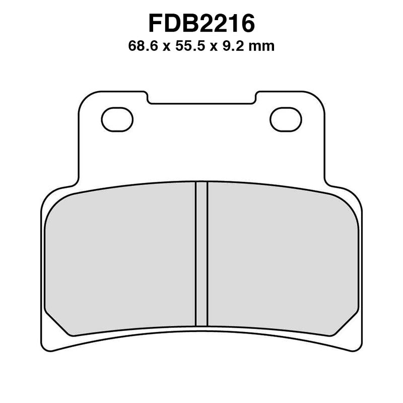 PASTIGLIE FERODO FDB2216SM YAMAHA MT-125/YZF-R125 2014-2020 RS 125 2T 2006-2012 SHIVER 750 2008-2010 FERODO FDB2216SM - foto originale