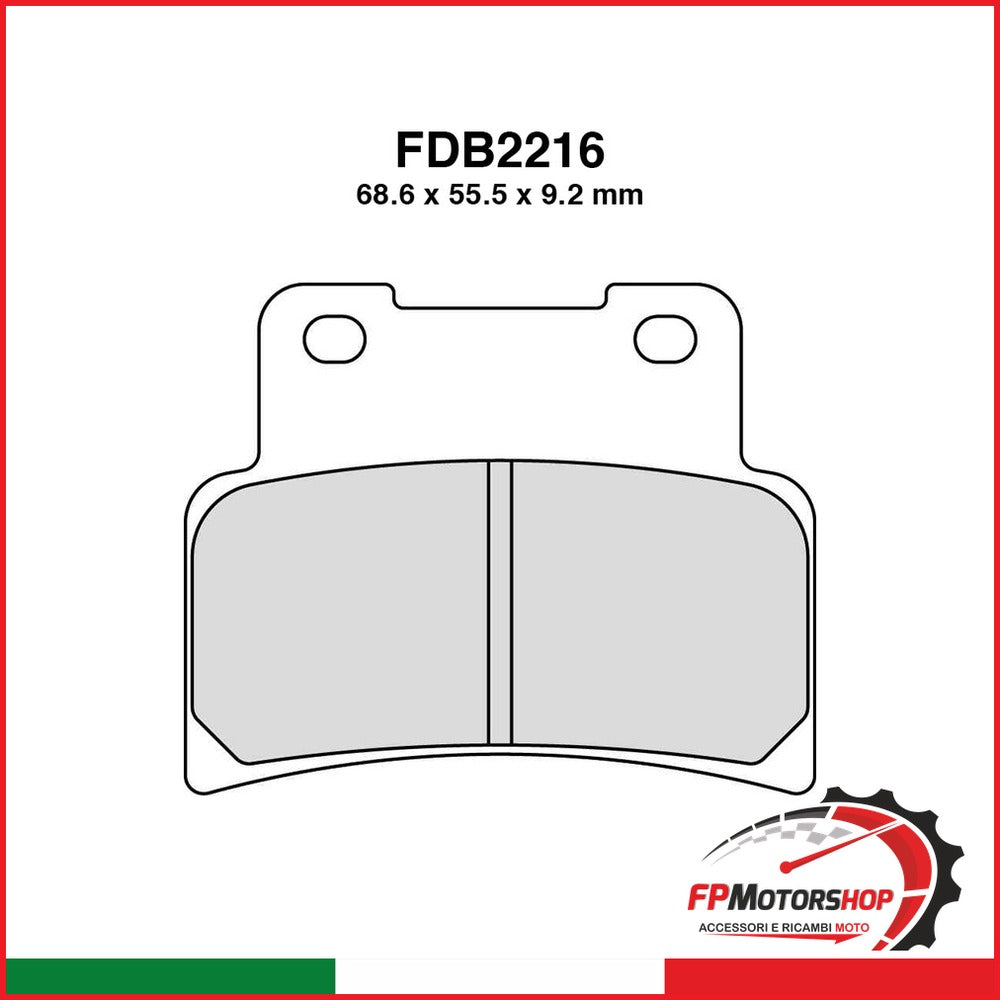 PASTIGLIE FERODO FDB2216SM YAMAHA MT-125/YZF-R125 2014-2020 RS 125 2T 2006-2012 SHIVER 750 2008-2010 FERODO FDB2216SM - foto brandizzata