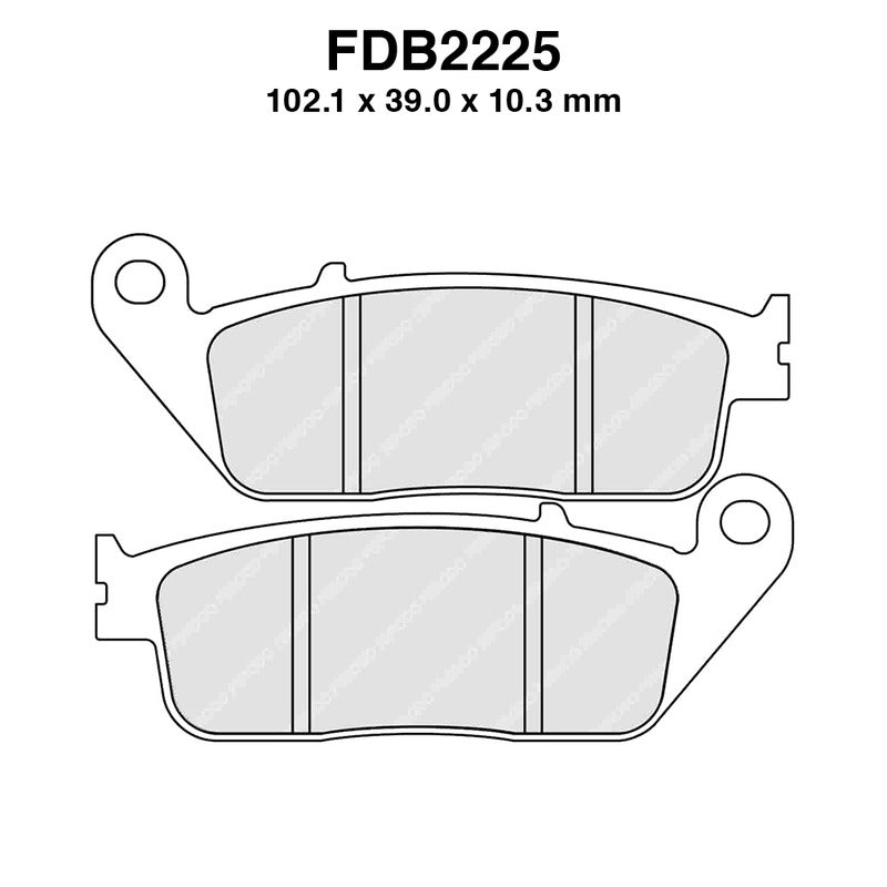 PASTIGLIE FERODO FDB2225SM HONDA SH 125I/150I/300I 2013-2015 PEOPLE 250 2003-2005 YP 125 /250/400 R X-MAX 125 2010-2013 FERODO FDB2225SM - foto originale