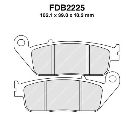 PASTIGLIE FERODO FDB2225SM HONDA SH 125I/150I/300I 2013-2015 PEOPLE 250 2003-2005 YP 125 /250/400 R X-MAX 125 2010-2013 FERODO FDB2225SM - foto originale