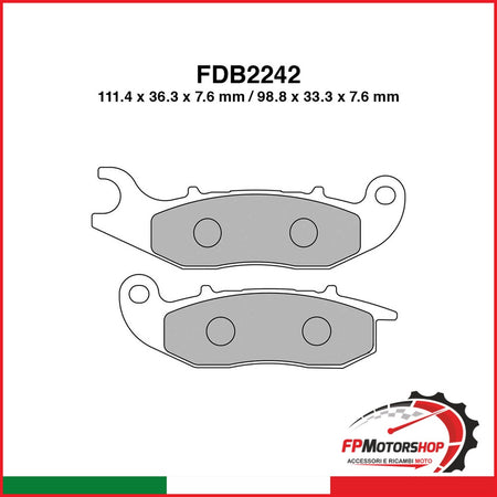 [FDB2242P] PASTIGLIE FERODO FDB2242P