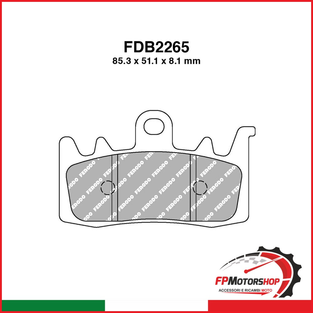 PASTIGLIE FERODO FDB2265ST BENELLI BN 600 2014-2016 R1200 GS 2013-2016 MULTISTRADA 1200 2016-2018 FERODO FDB2265ST - foto brandizzata