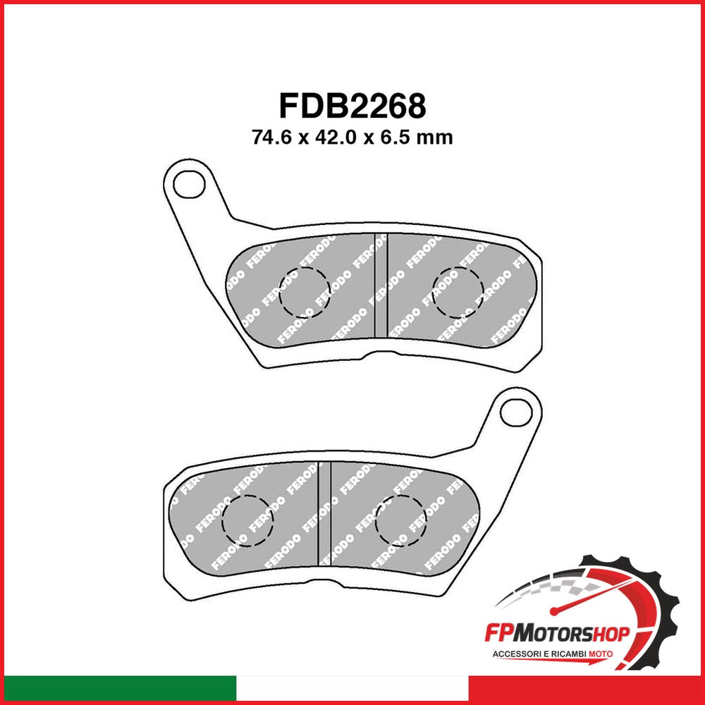 PASTIGLIE FERODO FDB2268P FERODO FDB2268P - foto brandizzata