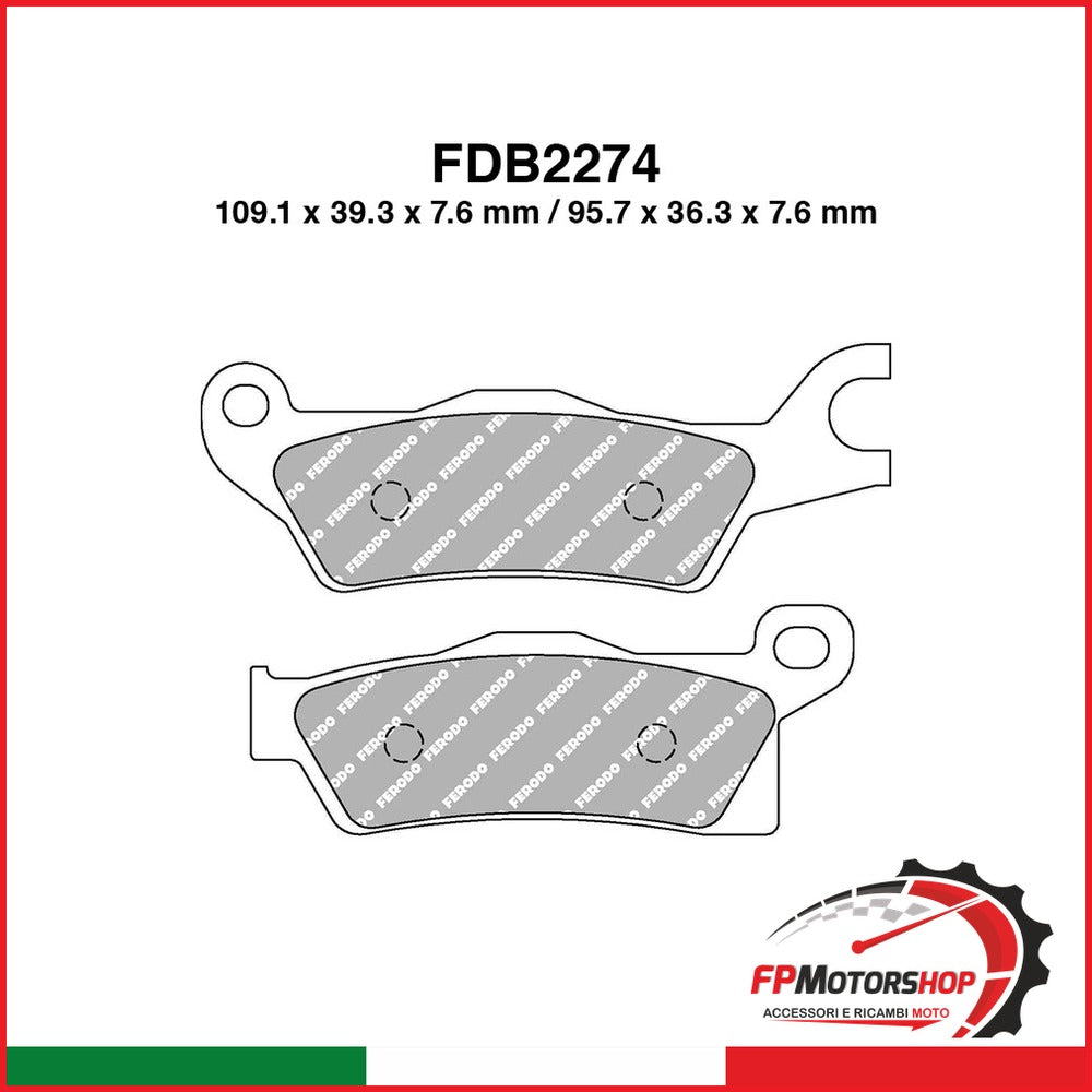 PASTIGLIE FERODO FDB2274SG FERODO FDB2274SG - foto brandizzata