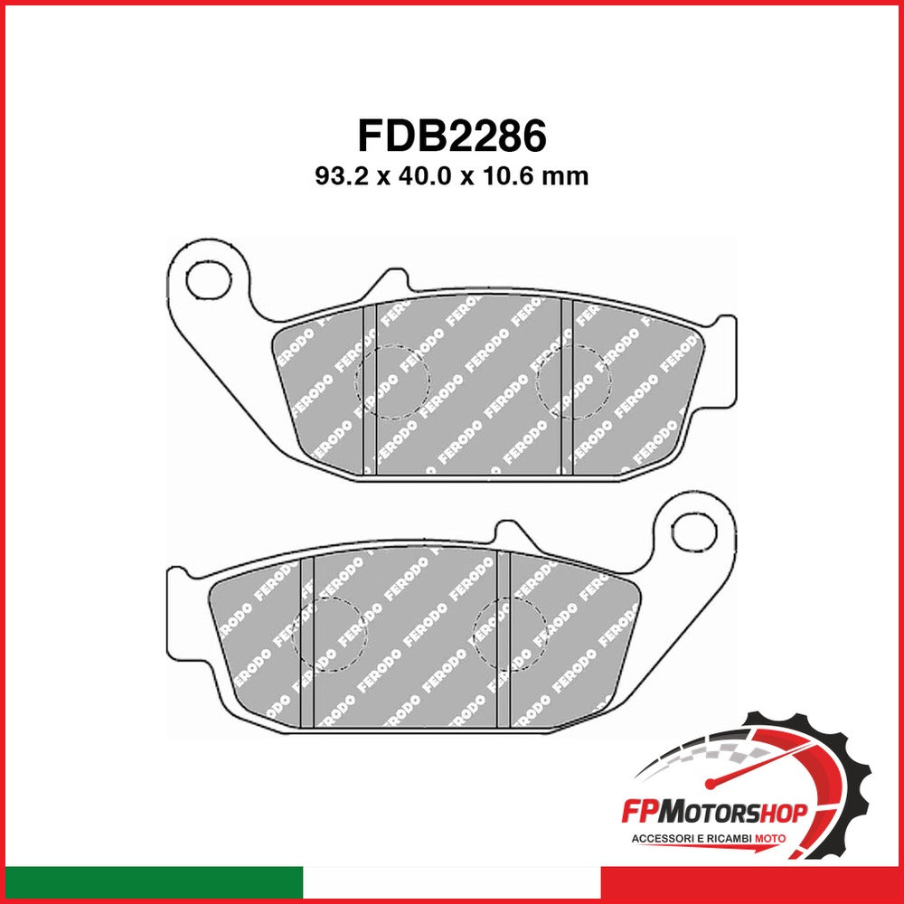 PASTIGLIE FERODO FDB2286EF FERODO FDB2286EF - foto brandizzata