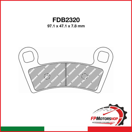 PASTIGLIE FERODO FDB2320SG FERODO FDB2320SG - foto brandizzata