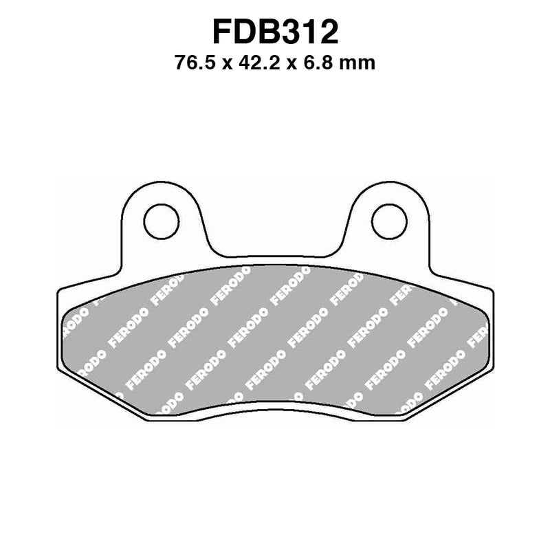 PASTIGLIE FERODO FDB312EF HONDA CH ELITE/SPACY 125 1998-1998 GT COMET 250/650 2004-2008 FERODO FDB312EF - foto originale