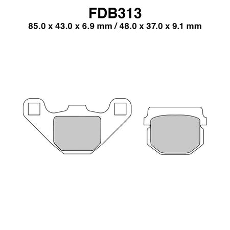 PASTIGLIE FERODO FDB313EF APRILIA RS4 125 2011-2016 ADDRESS 50/100 1992-1996 FERODO FDB313EF - foto originale