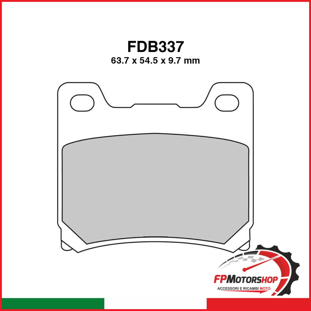 PASTIGLIE FERODO FDB337EF YAMAHA YZF 600 R THUNDERCAT 1996-2003 V-MAX 1200 1993-2003 FERODO FDB337EF - foto brandizzata