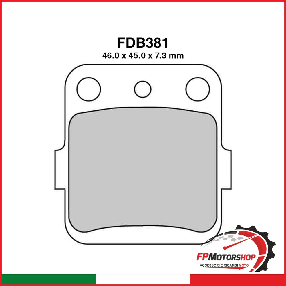 PASTIGLIE FERODO FDB381EF HONDA CR 85 R 2003-2007 CRF 150 R 2007-2015 WR 250 1992-1994 FERODO FDB381EF - foto brandizzata
