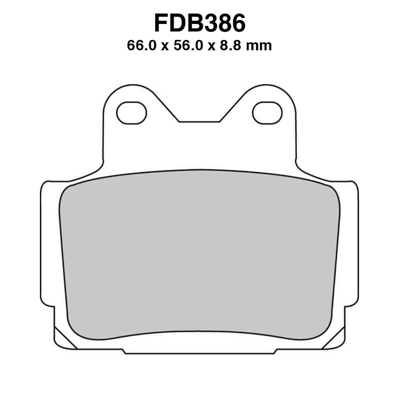 PASTIGLIE FERODO FDB386EF YAMAHA TZR 125/250 1985-1992 TDR 250 1988-1992 RD 500 LC 1984-1987 FERODO FDB386EF - foto originale