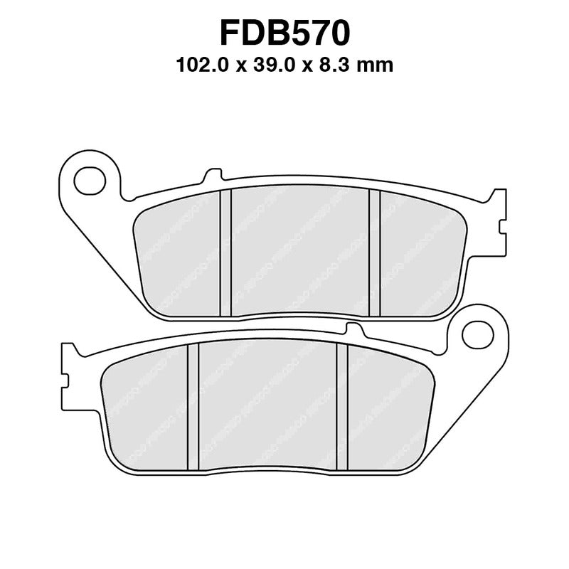 PASTIGLIE FERODO FDB570SM BMW C600 SPORT 2012-2015 NSS FORZA 125 2015-2019 VT C SHADOW 600 1994-2003 FERODO FDB570SM - foto originale