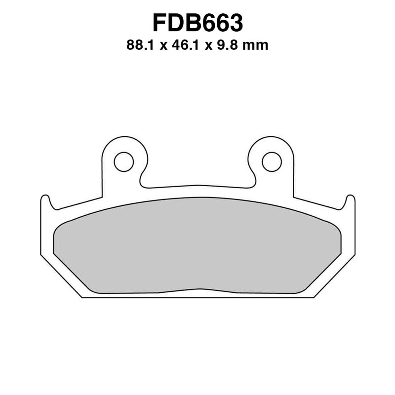 PASTIGLIE FERODO FDB663ST CAGIVA ELEFANT 750/900 1991-1994 XL600V TRANSALP 1991-1993 VT C 600 SHADOW 1988-1993 FERODO FDB663ST - foto originale