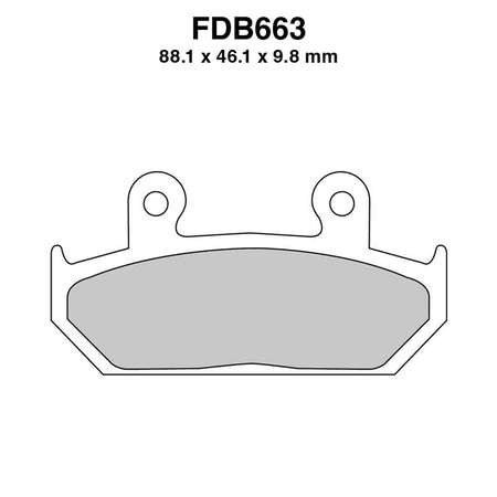 PASTIGLIE FERODO FDB663ST CAGIVA ELEFANT 750/900 1991-1994 XL600V TRANSALP 1991-1993 VT C 600 SHADOW 1988-1993 FERODO FDB663ST - foto originale