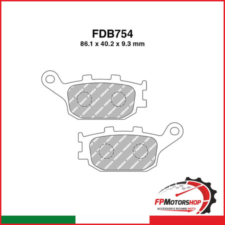 PASTIGLIE FERODO FDB754EF HONDA NSS FORZA 250 2000-2004 CBR900RR FIREBLADE 2000-2003 Z1000 2007-2009 FERODO FDB754EF - foto brandizzata