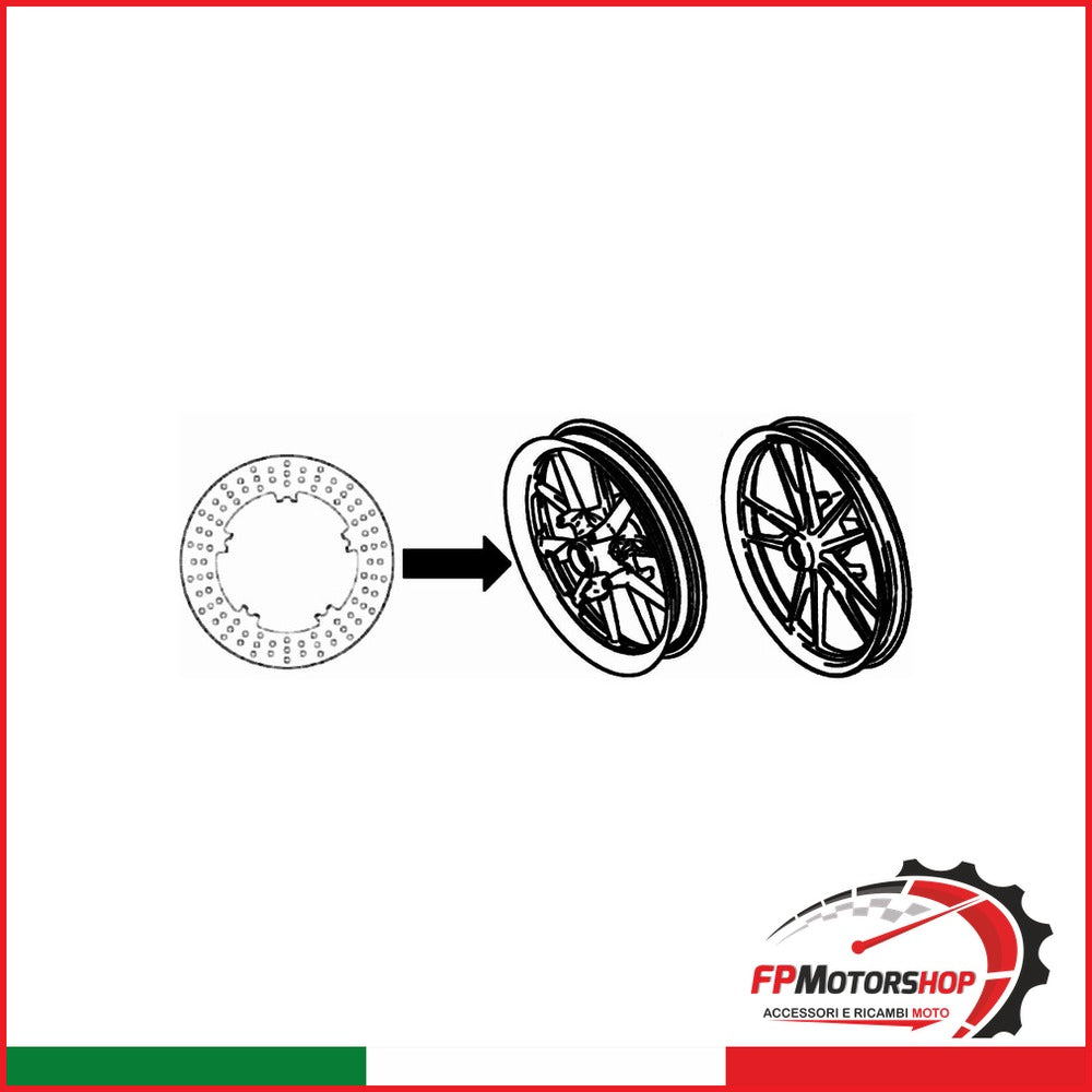 DISCO FRENO FMD0431R FERODO FD043100 - foto brandizzata