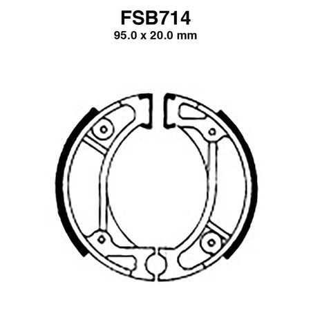 GANASCE FERODO FSB714 EBC HONDA KYMCO
