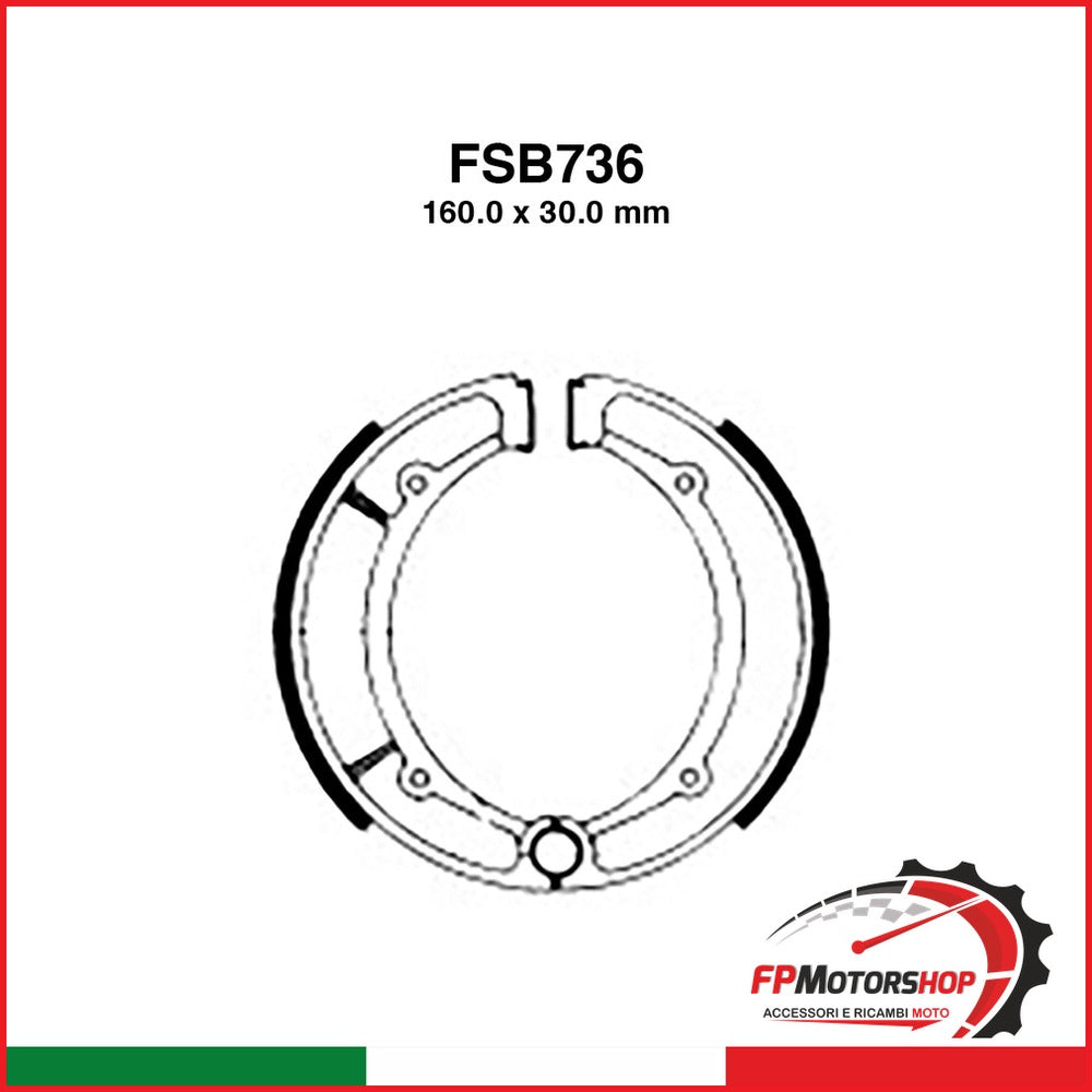 GANASCE FERODO FSB736 EBC YAMAHA KEEWAY