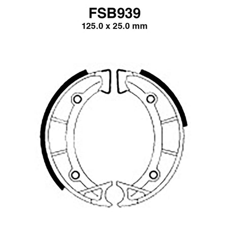 GANASCE FERODO FSB939 EBC APRILIA
