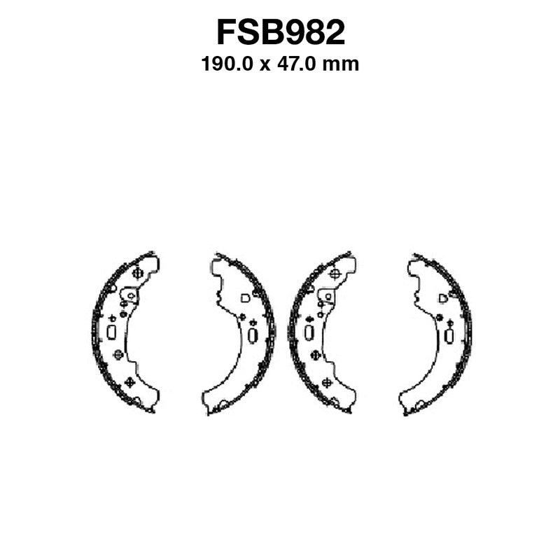 GANASCE FERODO FSB982EF PIAGGIO QUARGO 750 DIESEL 2004-2006 FERODO FSB982EF - foto originale