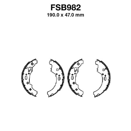 GANASCE FERODO FSB982EF PIAGGIO QUARGO 750 DIESEL 2004-2006 FERODO FSB982EF - foto originale