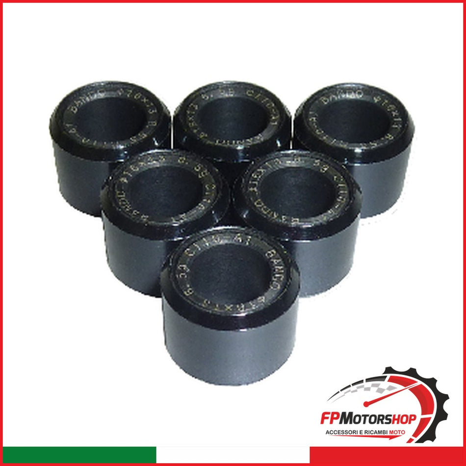 KIT 6 RULLI MASSETTE SCOOTER G71601300656 16X13 5G KYMCO SYM