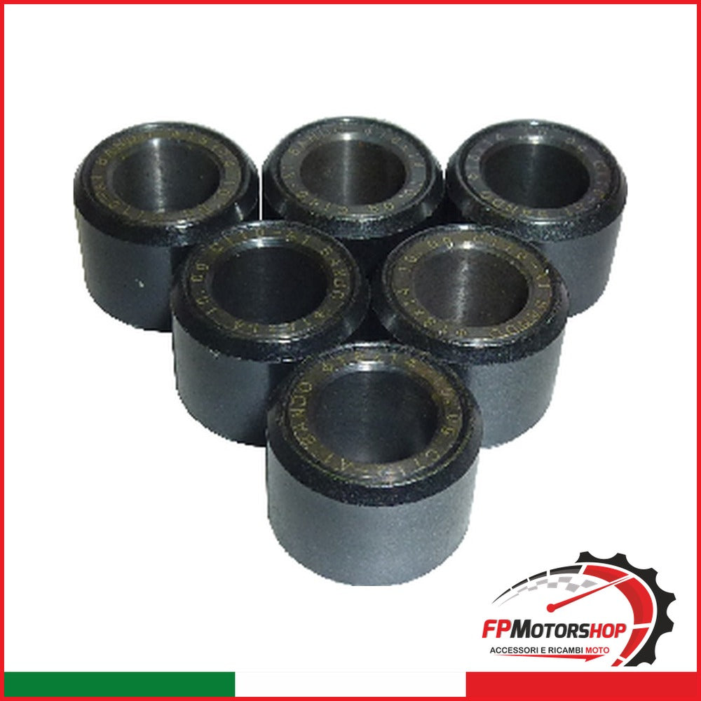 KIT 6 RULLI MASSETTE VARIATORE G71801401006 18X14 10G SYM PEUGEOT