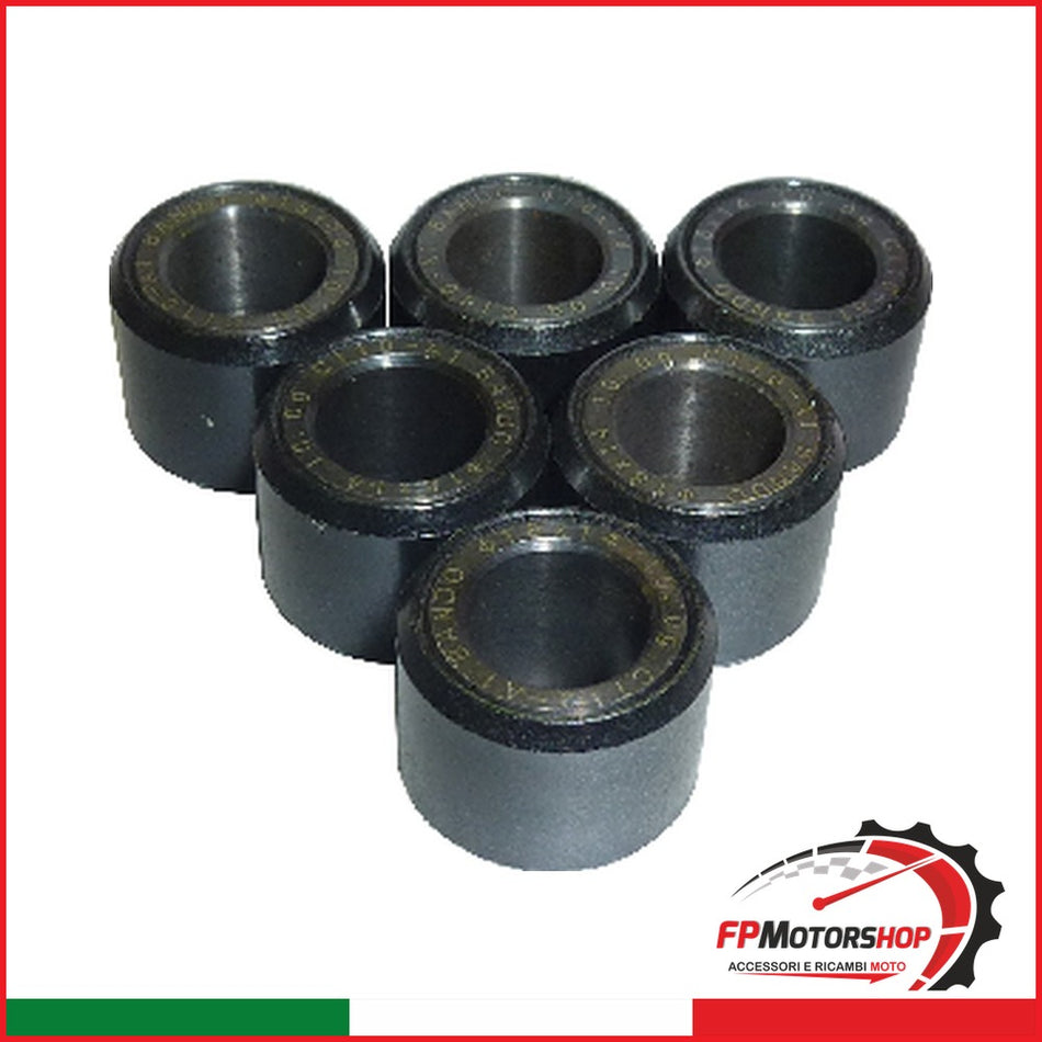 KIT 6 RULLI MASSETTE VARIATORE G71801401006 18X14 10G SYM PEUGEOT