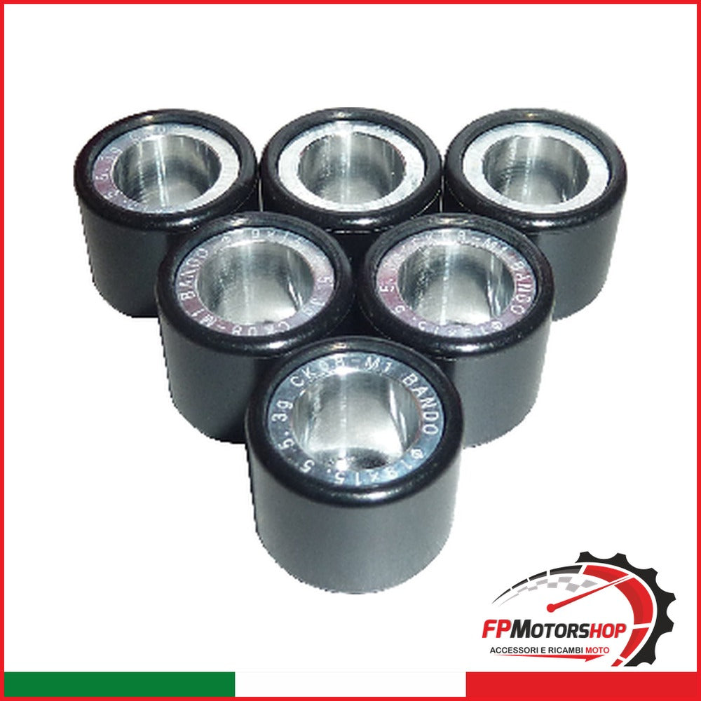 KIT 6 RULLI MASSETTE VARIATORE G71901550536 VESPA 50 LX APRILIA PIAGGIO GILERA