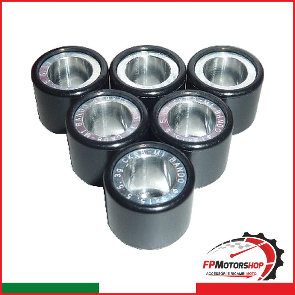 KIT 6 RULLI MASSETTE VARIATORE G71901550536 VESPA 50 LX APRILIA PIAGGIO GILERA