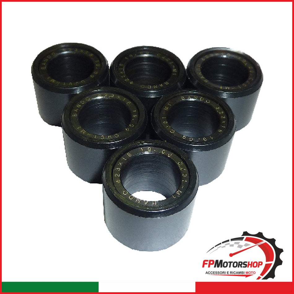 [G71901550606] KIT 6 RULLI 19X15,5 6g VESPA 50 LX 2T, TOURING 10-12