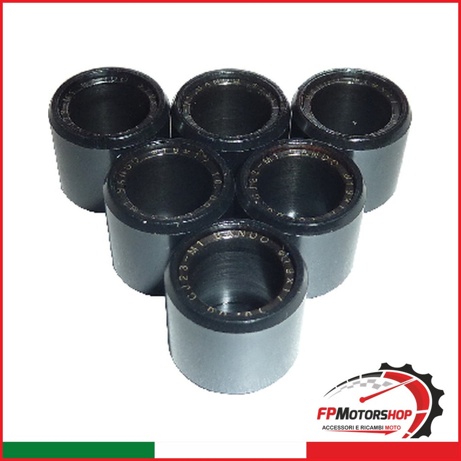 KIT 6 RULLI MASSETTE VARIATORE G71901701006 VESPA 150 LX 2010-2011 APRILIA