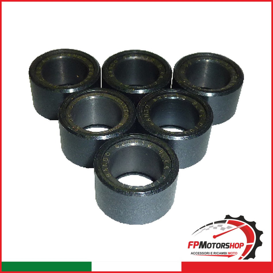 KIT 6 RULLI MASSETTE VARIATORE YAMAHA G72001200906 20X12 9G 125 MBK MALAGUTI