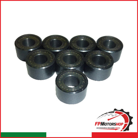 KIT 8 RULLI MASSETTE SCOOTER YAMAHA G72001201408 20X12 14G 250 X-MAX 2005-2007