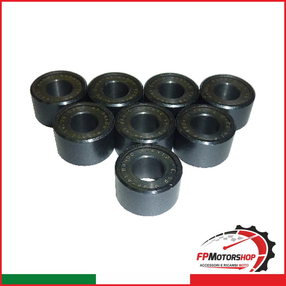 KIT 8 RULLI MASSETTE SCOOTER YAMAHA G72001201408 20X12 14G 250 X-MAX 2005-2007