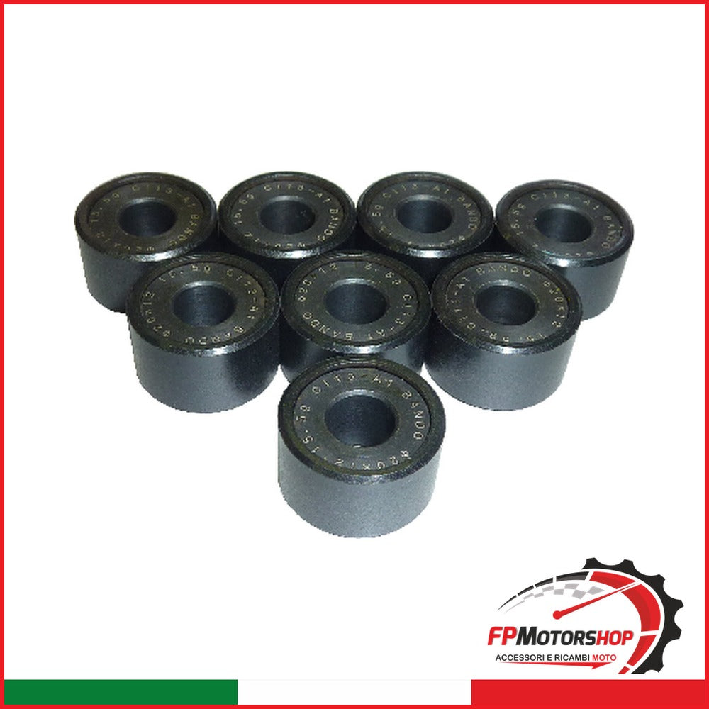KIT 8 RULLI MASSETTE SCOOTER G72001201558 20X12 15 5G DOWNTOWN KAWASAKI KYMCO
