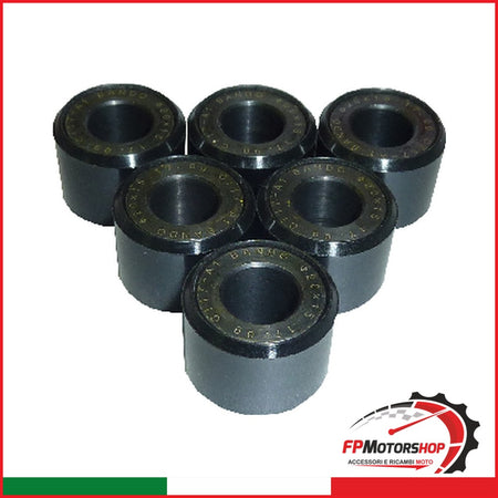 KIT 6 RULLI MASSETTE VARIATORE SUZUKI G72001501706 150 BURGMAN 02 2002-2006
