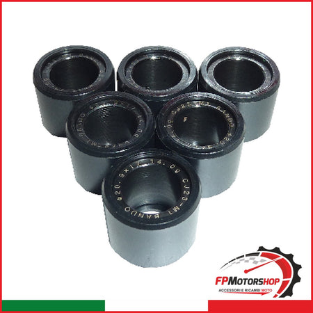 KIT 6 RULLI MASSETTE VARIATORE G72301801756 23X18 17 5G KYMCO