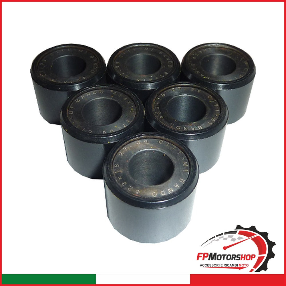 KIT 6 RULLI MASSETTE VARIATORE HONDA G72301802706 23X18 27G 250 DAL 2005