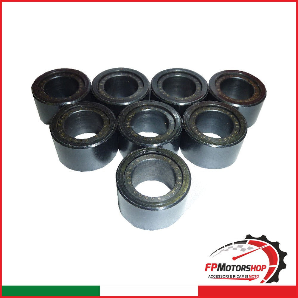 KIT 8 RULLI MASSETTE SCOOTER YAMAHA G72501501808 25X15 18G 530 T-MAX
