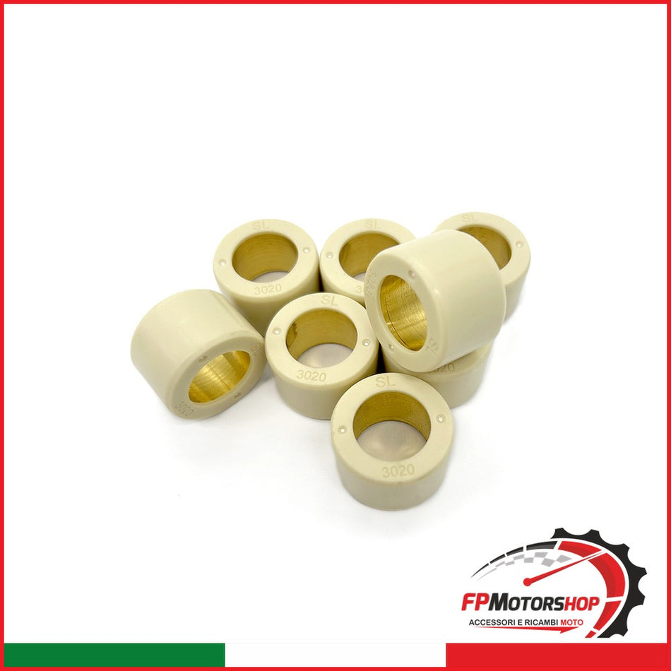 [G73002003308] KIT 8 RULLI 30X20 33g BMW C600 SPORT/C650 GT 12-15