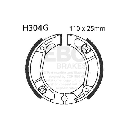 GANASCE HONDA CRF 150 F 03-20SCANALATE EBC R2530401 - foto originale